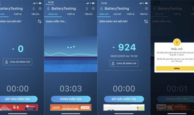 Trải nghiệm BatteryTesting – ứng dụng đo pin chuẩn cho thiết bị iOS