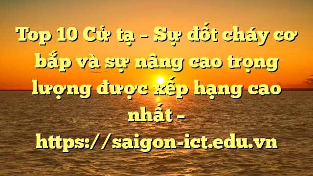 Top 10 Cử Tạ – Sự Đốt Cháy Cơ Bắp Và Sự Nâng Cao Trọng Lượng Được Xếp Hạng Cao Nhất – Https://Saigon-Ict.edu.vn
