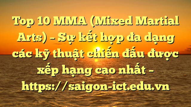 Top 10 Mma (Mixed Martial Arts) – Sự Kết Hợp Đa Dạng Các Kỹ Thuật Chiến Đấu Được Xếp Hạng Cao Nhất – Https://Saigon-Ict.edu.vn